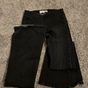Black flare jeans, worn a few times, size Small, have a stretch to them XS-S
